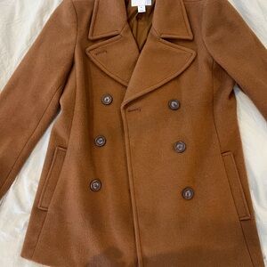 Old Navy Soft-Brushed Peacoat for Women - Brown